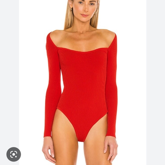 superdown Tops - Superdown Naomi sweetheart bodysuit